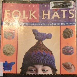 Folk Hats Knitting Book by Vicki Square